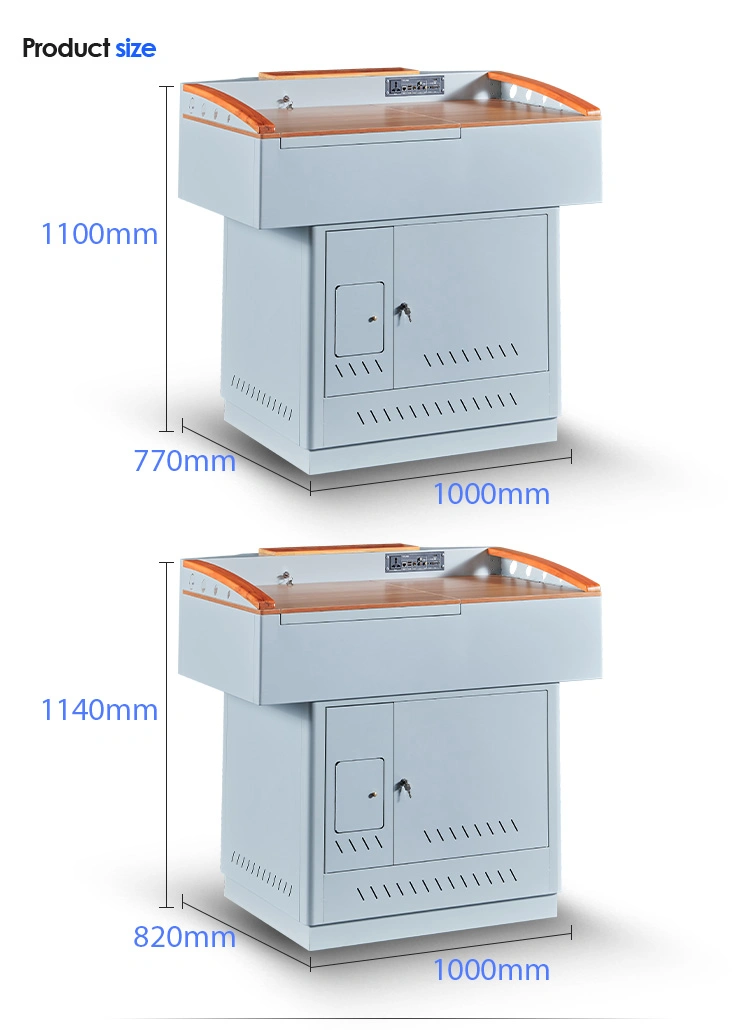 Classroom Digital Podium Multimedia Platform Safety Computer Smart Lectern Teaching Educational Equipment